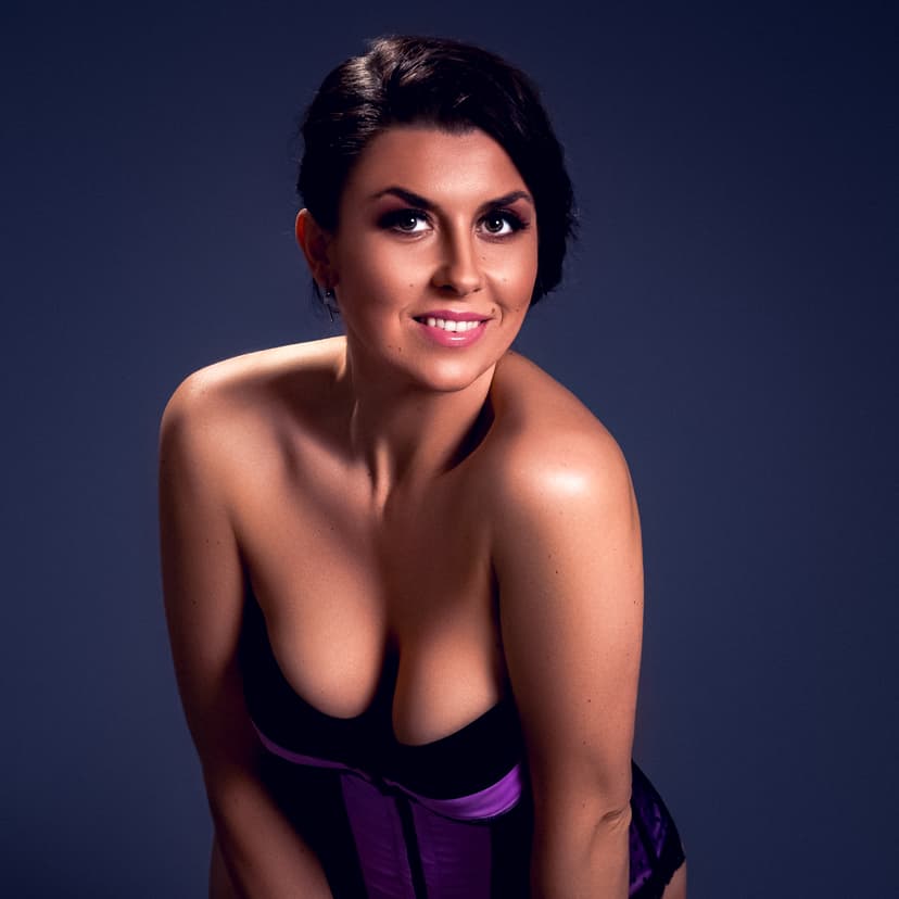 Confident boudoir portrait Edinburgh studio