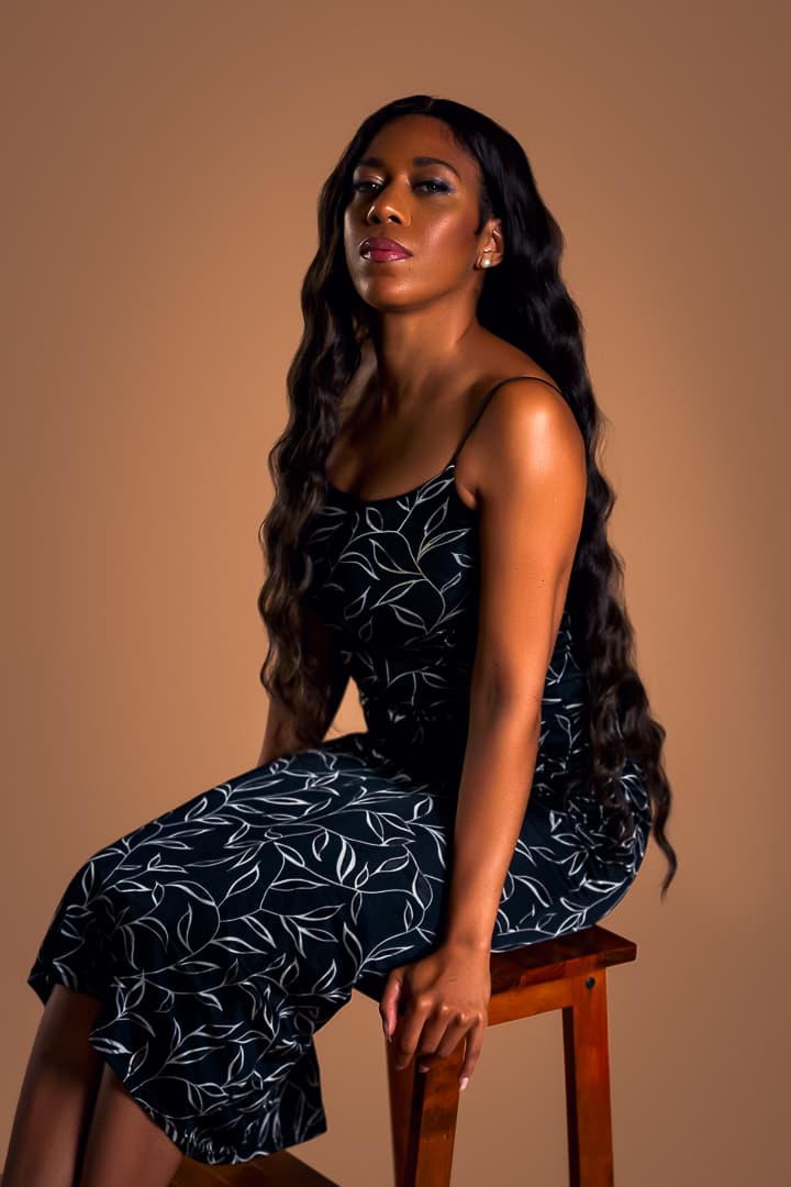 Elegant editorial makeover portrait at Fotkaplus Edinburgh